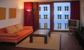 Ferienwohnung Berlin.Mitte Checkpoint Charlie Wohnzimmer